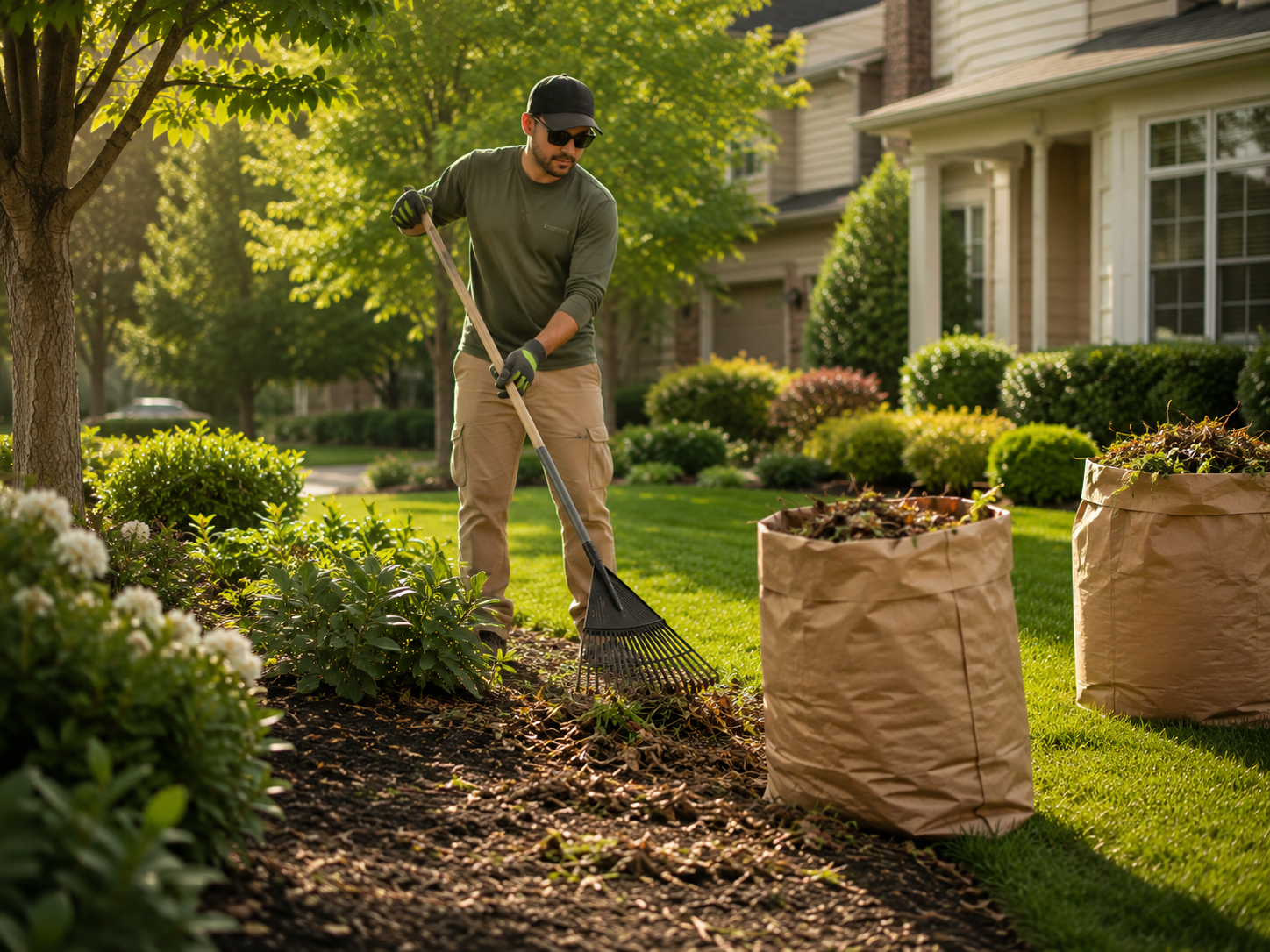 Mulch installation service