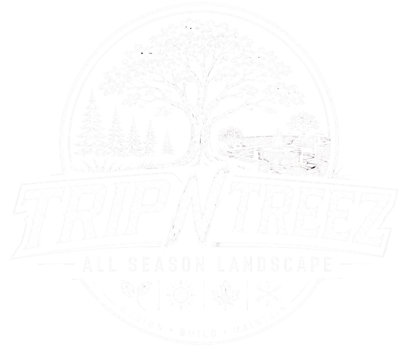 Trip N Treez All Season Lawn Care Logo